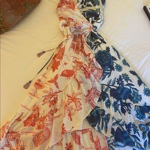 Farm Rio, XL, wrap dress